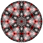 This lovely mandala in delicate jewel tones has the look of silver filigree jewelry, inset with pearls or precious gems. It was made from our Snake Tubes fractal.