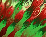 Here's an abstract red and green background pattern design that great for Christmas themed layouts.